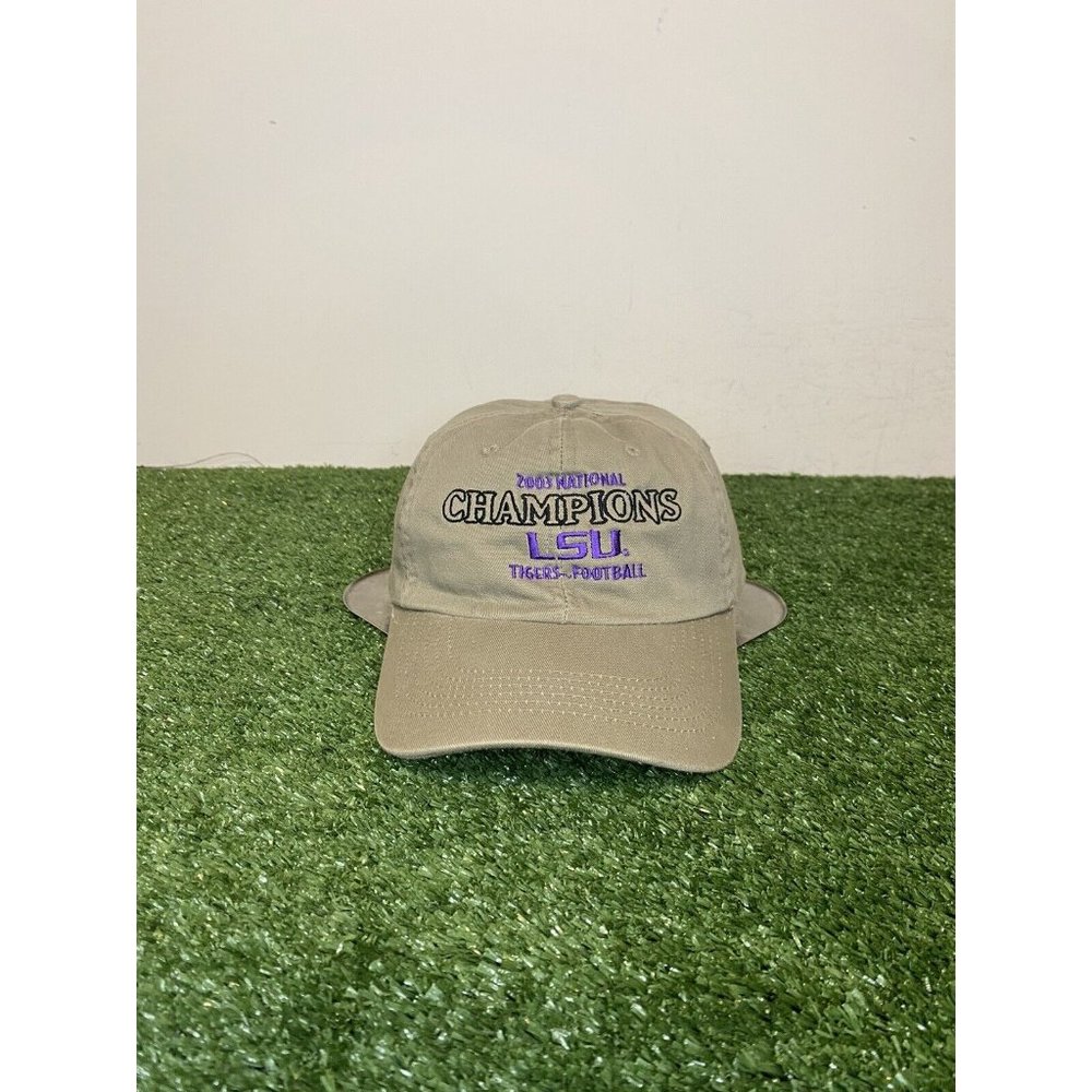 Vintage Headmaster LSU Tigers Football 2003 National Champions strapback hat NWT